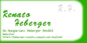 renato heberger business card